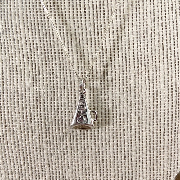 Sterling Silver 925 Italy Cheer Necklace - Picture 2 of 2